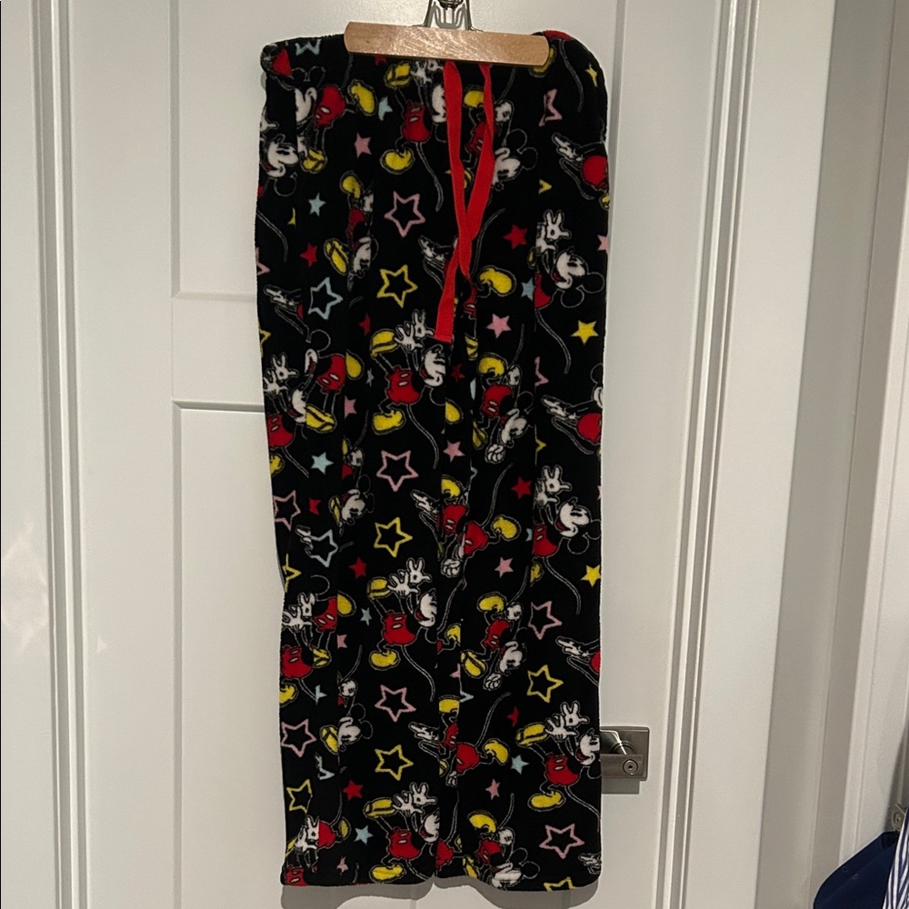 Disney Black Pajama Pants with Mickey Mouse and Stars